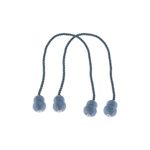 Unique Bargains Gourd Magnetic Buckle Curtain Strap Polyester Magnet 2 Pcs - 1 of 4