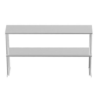 Heavy Duty Stainless Steel Prep Table with Backsplash & Adjustable Shelf, NSF Certified Commercial Work Table, Anti-Rust & Easy to Clean