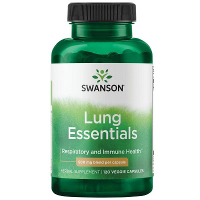 Swanson Herbal Supplements Lung Essentials 500 mg Veggie Capsule 120ct.