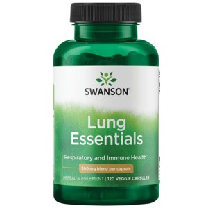 Swanson Herbal Supplements Lung Essentials 500 mg Veggie Capsule 120ct. - 1 of 4