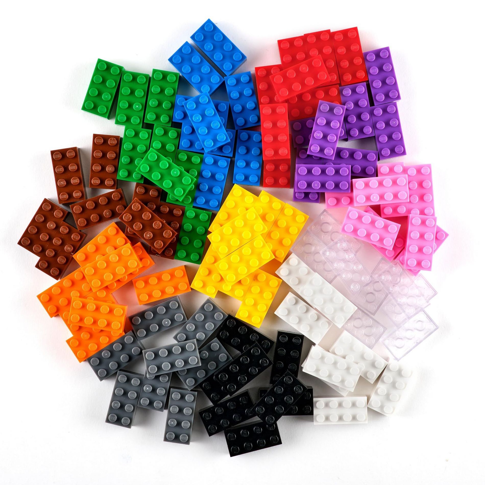 Strictly Briks Classic Bricks Starter Kit, 100% Compatible with All Major Brick Brands - 96 Pieces, 2x4 Studs