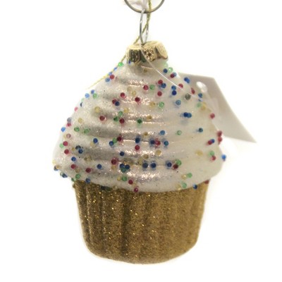 Cupcake with Sprinkles Ornament Set of 6