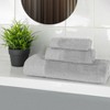 Rayon From Bamboo Cotton Blend Eco-Friendly Hypoallergenic Solid Bathroom Towel Set by Blue Nile Mills - 2 of 4