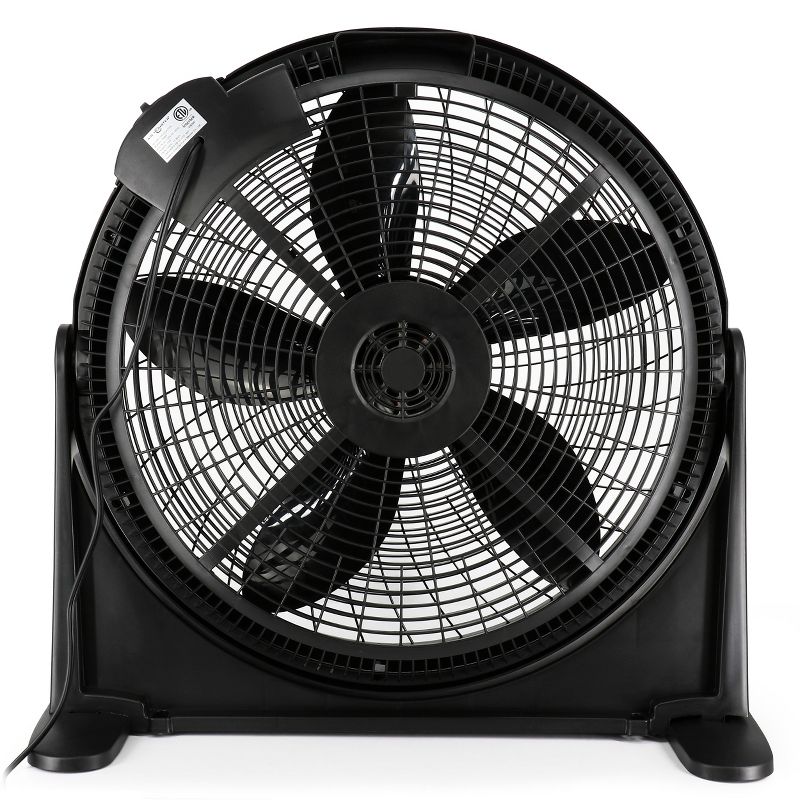 Air Monster 20 Inch Air Circulator Wall Mountable 3 Speed Fan in Black, 2 of 7