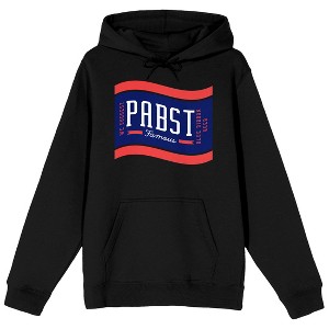 Pabst Blue Ribbon Pabst American Lager Beer Men's Black Graphic Hoodie-XXL - 1 of 3
