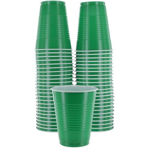 Hefty Mint Green Disposable Party On Plastic Cups, 18 oz, 50 Count 