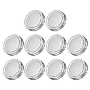 Unique Bargains Tin Plate Kitchen Storage Leakproof Regular Mouth Canning Lids 20 Pcs 2.76" - 1 of 4
