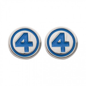 Adult Fantastic Four Logo Stud Earrings Pair - 1 of 3