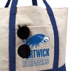 Hartwick College Primary Logo Canvas Tote Bag With External Pocket, Reusable Shoulder Bag for Shopping, School, Beach - 2 of 4