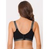 Agnes Orinda Women's Available for Plus Size Soft Cup Full Coverage Comfort Lace Front Wirefree Bra - 2 of 4