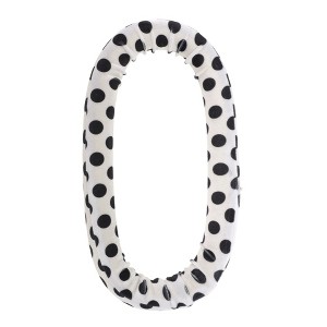 Unique Bargains Women's Black Spot Hair Rollers 11.42"x5.31" Black White 1pc - 1 of 4