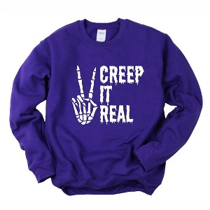 Simply Sage Market Women's Graphic Sweatshirt Creep It Real Peace - 1 of 4