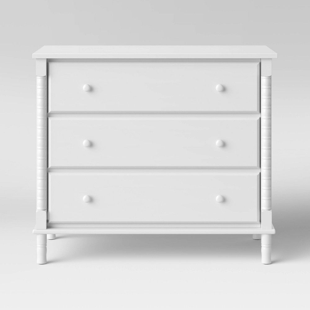 Photos - Dresser / Chests of Drawers DaVinci Jenny Lind Spindle 3-Drawer Dresser - White 