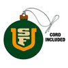 University of San Francisco Primary Logo Wood Christmas Tree Holiday Ornament - 2 of 4
