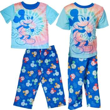 Disney Mickey Mouse Pajamas Set, 2 Piece Sleepwear for Toddlers and Little Kids