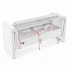 CAVINAS Storage Bench Ottoman with Storage Velvet Fabric Gold Metal Trim Strip - 2 of 4