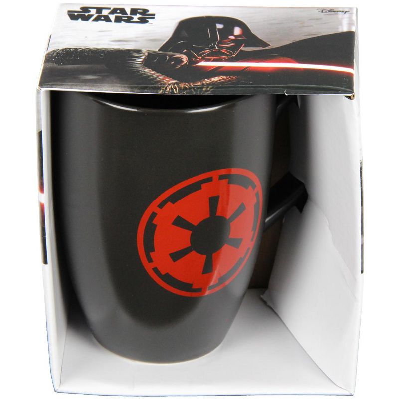Star Wars Imperial Logo Mug 16oz Sith Empire Ceramic Tea Coffee Cup Black, 3 of 4