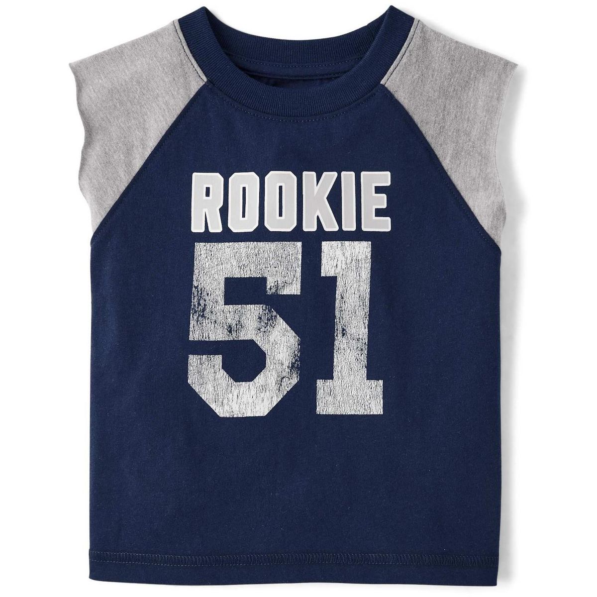 The Children's Place Toddler Boys Sleeveless Colorblock Varsity Muscle Tank Top