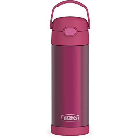 Thermos 12 oz. Funtainer Vacuum Insulated Pink Water Bottle with Straw, Size: 12 fl oz