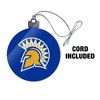 San Jose State University Primary Logo Acrylic Christmas Tree Holiday Ornament - 3 of 4