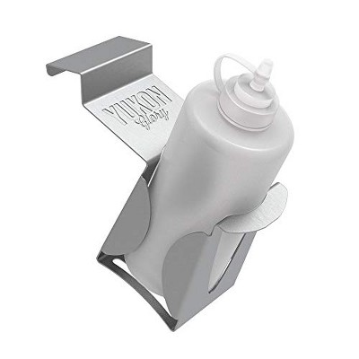 Griddle Squeeze Bottle Holder for Blackstone Griddles - Silver