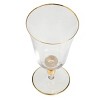 ChicFurnit Drinkware Goblet Set with Gold Trim and Diamond Finial for Special Occasions, Clear, 4.1"*4.1"*7.5" - 3 of 4