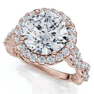 Pompeii3 Certified 2 1/2CT Diamond Engagement Ring 14k Gold or Platinum Lab Created