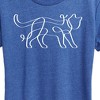 Women's - Instant Message - Ribbon Cat Short Sleeve Graphic T-Shirt - 2 of 4
