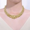 Guili 14K Yellow or Blue Gold-Plated Necklace featuring Blue Sapphire & Geometric Cluster, designed with intricate detailing for a chic finish. - 2 of 3