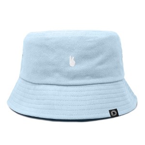 Dalix Lil Peace Sign Cotton Embroidered Cotton Cap Outdoor Bucket Hat Womens - 1 of 4