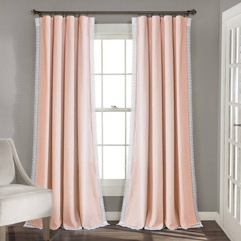 blush pink curtains b&m