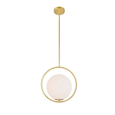 CWI Lighting Celeste 1 Light Mini Pendant With Medallion Gold Finish