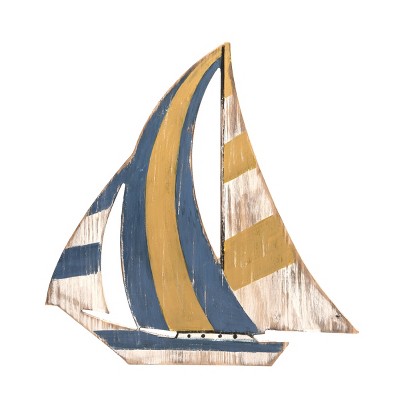 Beachcombers Sail Boat Wall Art 15.55 x 15.16 x 0.47 Inches.