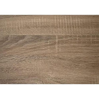 Dark Taupe Wood and Black Metal Computer Desk with Shelves