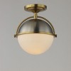 Maxim Lighting Duke 1 - Light Semi-Flush Mount in  Satin Nickel/Satin Brass - 2 of 3
