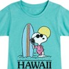 Girls' - Peanuts - Hawaii Fitted Short Sleeve Graphic T-Shirt - 2 of 4