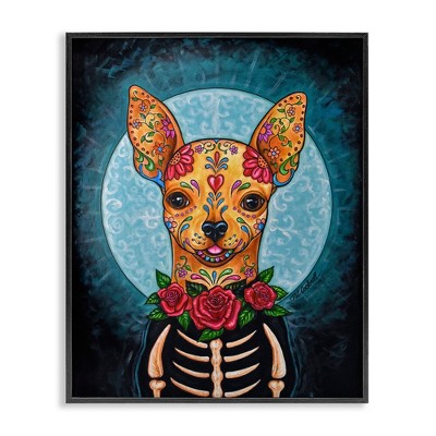 Stupell Industries Celebration of Life Chihuahua Black Framed Giclee Art