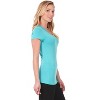 Rekucci Short Sleeve Scoop Neck Stretch T-Shirt for Women - 2 of 3