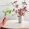 Unique Bargains Foam Handmade Lifelike Durable Artificial Holly Berry 9.8" - 4 of 4