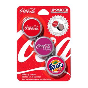 Lip Smacker Coca Cola Bottle Cap Lip Balm - Trio Pack - 0.32oz