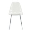 Sapphtopaz Modern Transparent Dining Chairs Armless Crystal Chair with Metal Legs Kitchen and Dining Backrest Chairs for Dining Room - 4 of 4