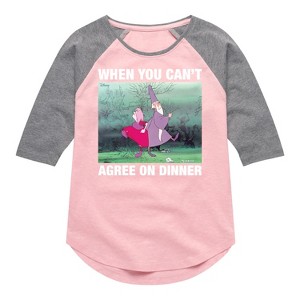 Girls' - Disney - The Sword And The Stone Shirt Tail Raglan Graphic T-shirt - 1 of 4