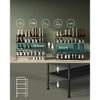 SONGMICS Shoe Rack, 4 Tier Shoe Organizer, Fabric Shoe Shelf Storage with 4 Hooks, Height-Adjustable Shoe Rack, Ink Black - 3 of 4