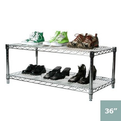 Shelving.com Chrome Wire Shelving with 2 Tier Shelves -