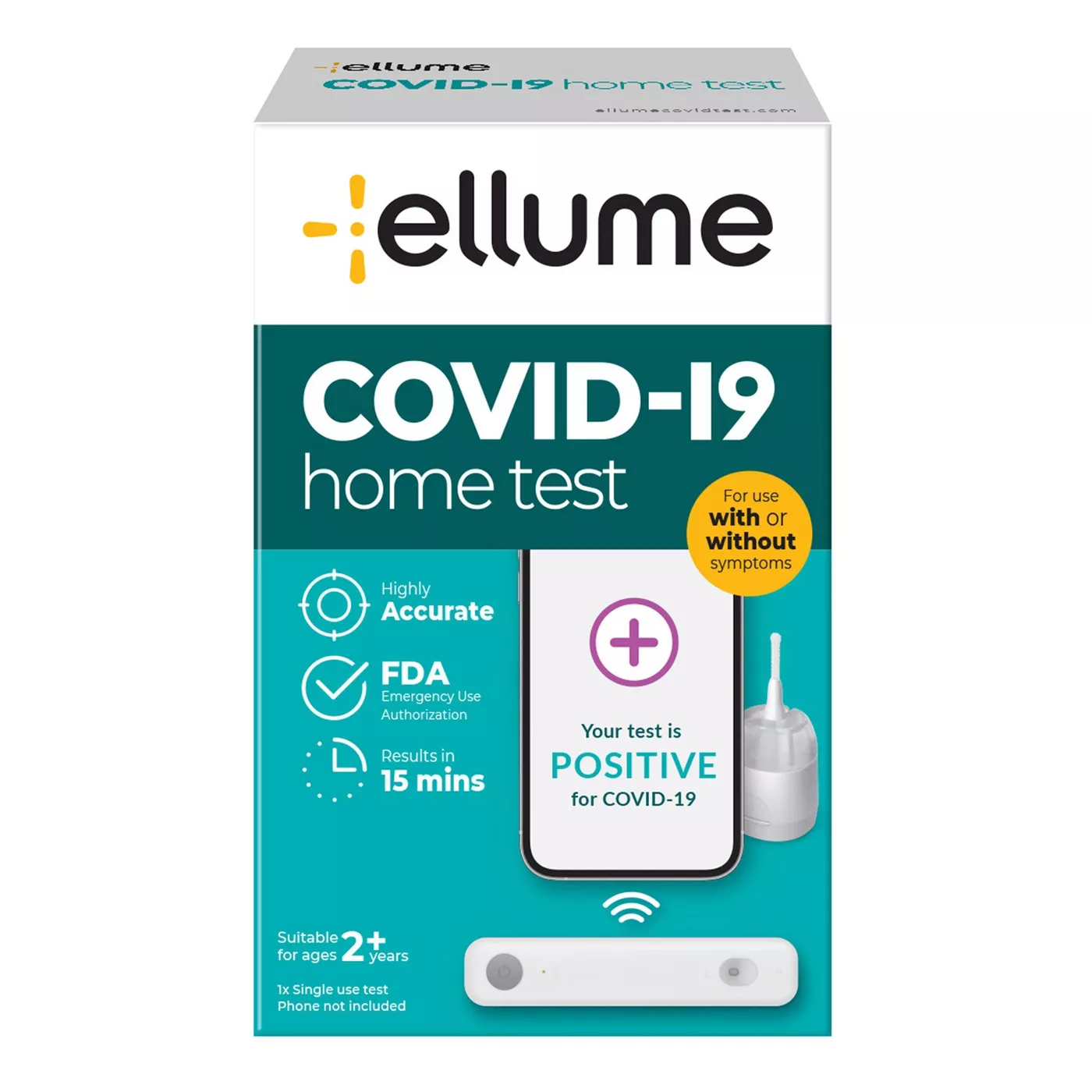 ellume COVID-19 Rapid Antigen Home Test - image 1 of 9