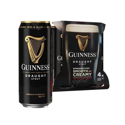 Guinness Draught Beer - 4pk/14.9 fl oz Cans