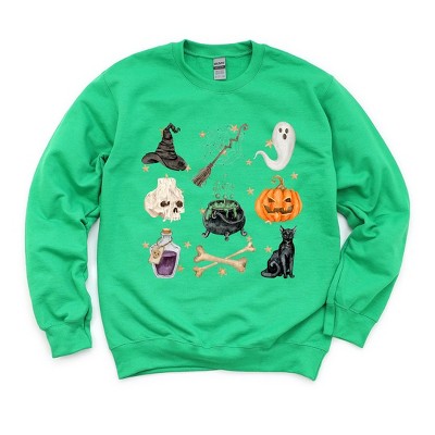 Simply Sage Market Women's Graphic Sweatshirt Halloween Chart Stars