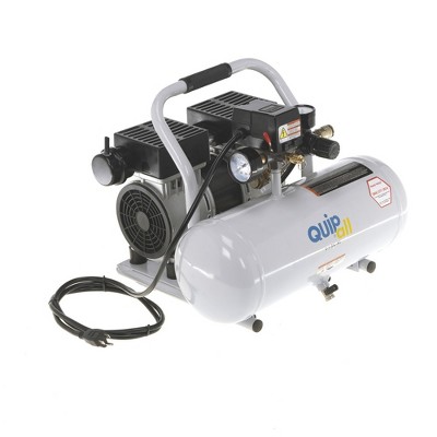 Quipall 2-1-SIL-AL 1 HP 2 Gallon Oil-Free Hotdog Air Compressor