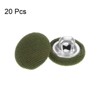 Unique Bargains Metal Shank Round Cloth Covered DIY Sewing Buttons 20 Pcs - 3 of 4
