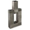 Signature Design by Ashley Wrengrove 21" Metal Vase, Antique Nickel Finish - 4 of 4